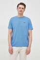 HUGO t-shirt bawełniany Dero222 niebieski 50466158