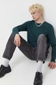 HUGO longsleeve bawełniany 50466159 zielony AA00
