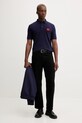 Pamučna polo majica HUGO 50466202 mornarsko plava NC00