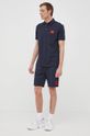 Pamučna polo majica Hugo 50466202 mornarsko plava SS23