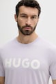 Ruházat HUGO pamut póló 50467556 lila