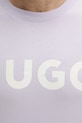 HUGO pamut póló lila 50467556