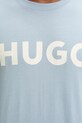 HUGO pamut póló 50467556 kék