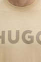 HUGO t-shirt bawełniany beżowy 50467556