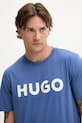 HUGO t-shirt in cotone violetto 50467556
