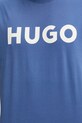 Bavlněné tričko HUGO 50467556 fialová