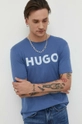 Βαμβακερό μπλουζάκι HUGO 100% Βαμβάκι