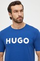 Одяг Бавовняна футболка HUGO 50467556 блакитний