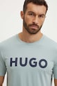 Odzież HUGO t-shirt bawełniany 50467556 zielony