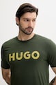 Odzież HUGO t-shirt bawełniany 50467556 zielony
