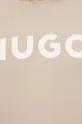 бежевый Хлопковая футболка HUGO