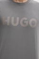 Bavlnené tričko HUGO 50467556 sivá