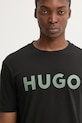 Odzież HUGO t-shirt bawełniany 50467556 czarny