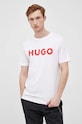 HUGO t-shirt bawełniany biały 50467556