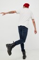 Odzież HUGO t-shirt bawełniany 50467556 beżowy