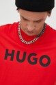 HUGO t-shirt bawełniany czerwony 50467556