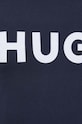 Бавовняна футболка HUGO 50467556 темно-синій