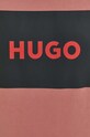 Хлопковая кофта HUGO 50467944 розовый