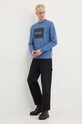 Βαμβακερή μπλούζα HUGO 50467944 μπλε AA00