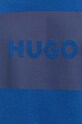 Хлопковая кофта HUGO 50467944 голубой