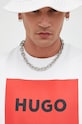 HUGO bluza bawełniana 50467944 biały 50467944