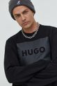 czarny Hugo bluza bawełniana 50467944