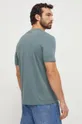 Βαμβακερό μπλουζάκι HUGO πράσινο