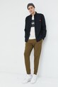 HUGO tricou din bumbac 50467952 portocaliu AW25
