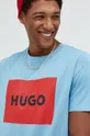niebieski HUGO t-shirt bawełniany 50467952