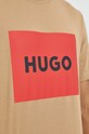 HUGO t-shirt bawełniany 50467952 50467952 brązowy