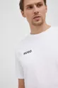 biela Bavlnené tričko Hugo Pánsky