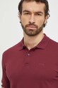 Oblečenie Bavlnené polo tričko BOSS 50467113 burgundské