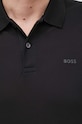 Бавовняне поло BOSS 50467113 чорний