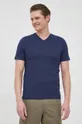 vícebarevná Bavlněné tričko BOSS Pánský