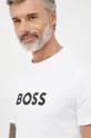 biela Bavlnené tričko BOSS