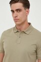 Bavlněné polo tričko BOSS zelená 50468301
