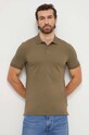 Bavlněné polo tričko BOSS 50468301 zelená SS24