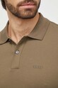 Bavlněné polo tričko BOSS zelená 50468301