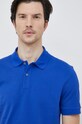Bavlněné polo tričko BOSS modrá 50468301