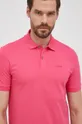 ροζ Βαμβακερό μπλουζάκι πόλο BOSS