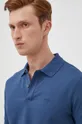 σκούρο μπλε Βαμβακερό μπλουζάκι πόλο BOSS