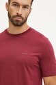 Odzież BOSS t-shirt bawełniany 50468347 bordowy