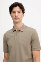 BOSS polo bawełniane beżowy 50468362
