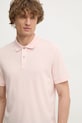 BOSS polo de bumbac roz 50468362