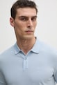 BOSS polo bawełniane niebieski 50468362