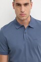 Bavlněné polo tričko BOSS modrá 50468362