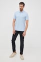 BOSS polo bawełniane 50468362 niebieski AA00