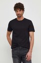 BOSS t-shirt bawełniany czarny 50468395