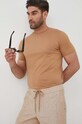 BOSS t-shirt bawełniany 50468395 beżowy AA00