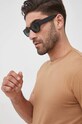 BOSS t-shirt bawełniany beżowy 50468395